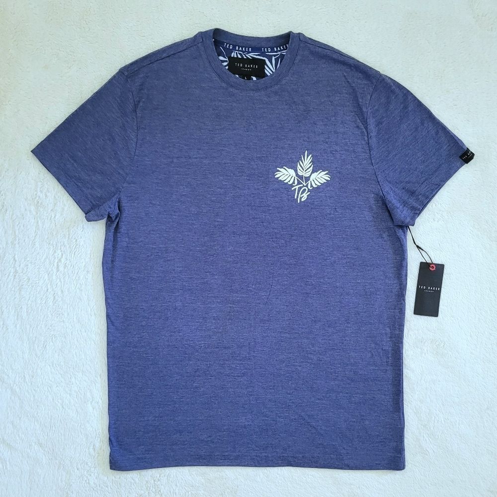 Ted Baker Heather Blue💙 Logo Tee👕 - NWT